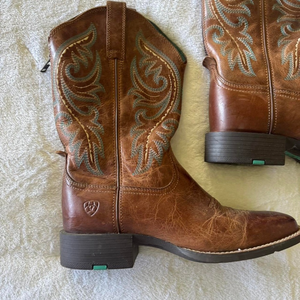 NWOT Ariat square toe cowgirl boots country western boho - Picture 2 of 5